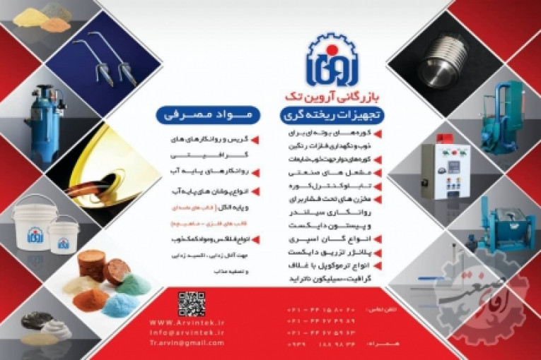 تجهیزات و مواد مصرفی صنعت ذوب و ریخته گری آلومینیم